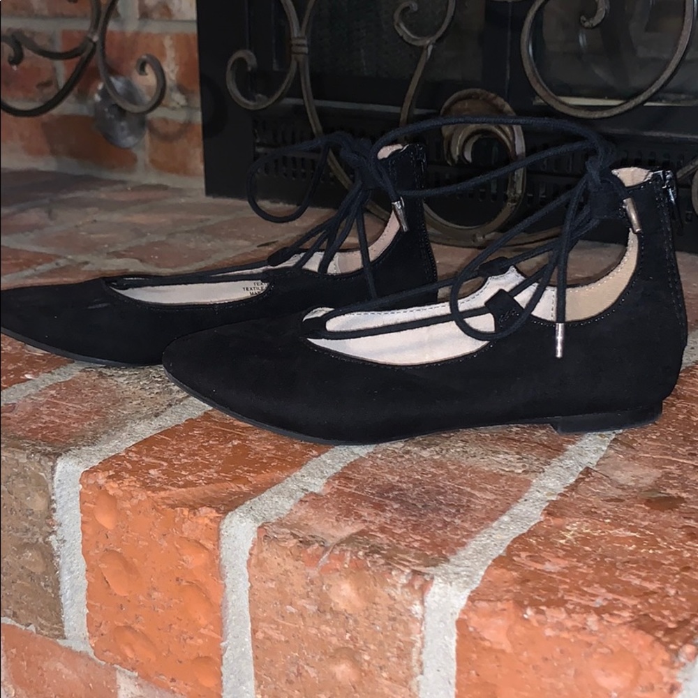 Lace up flats
